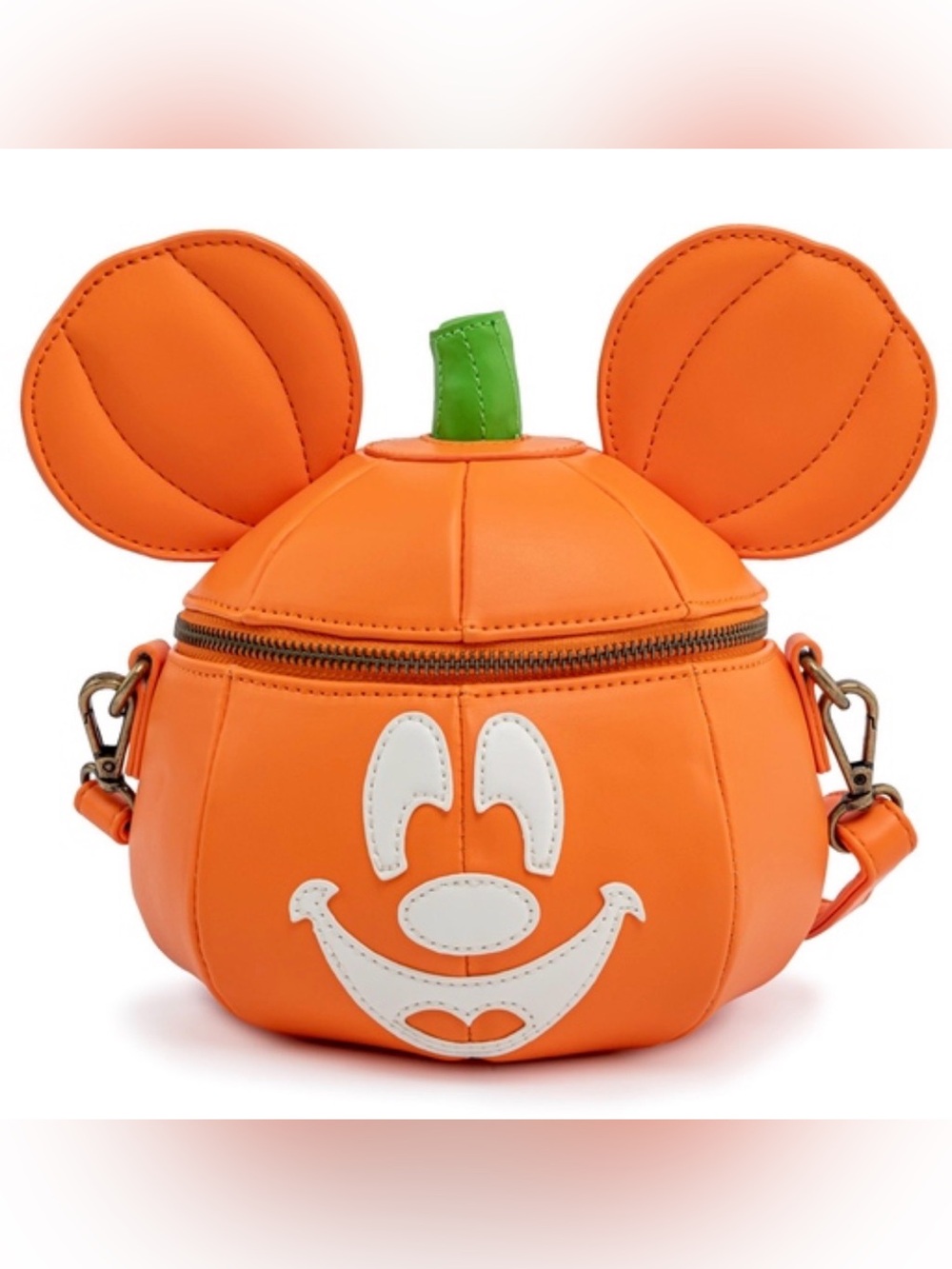 Loungefly Disney Mickey-O-Lantern Glow in the Dark Crossbody Bag NWT